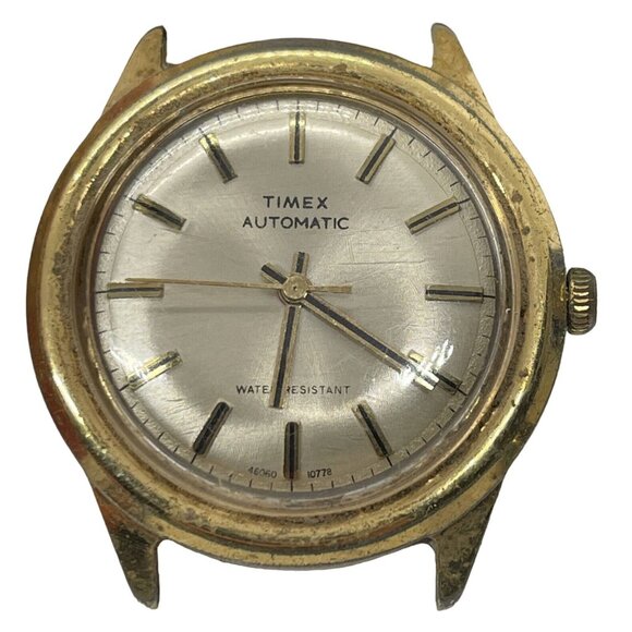 Vintage TIMEX Automatic Men's Wristwatch 46060 10778 Running - Picture 2 of 9